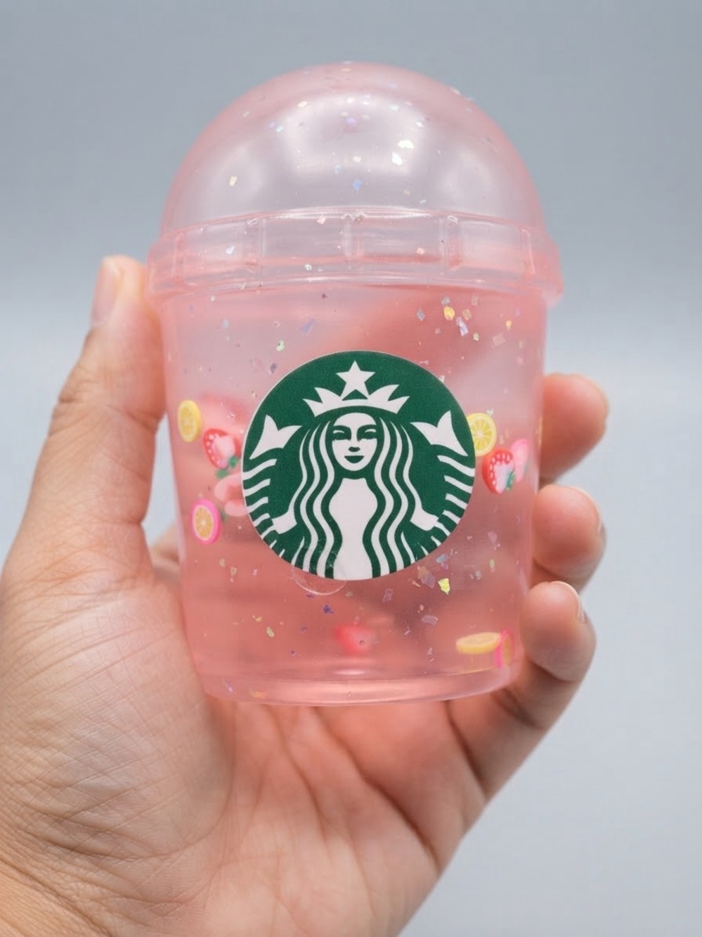 Starbucks Pink Glitter squishy